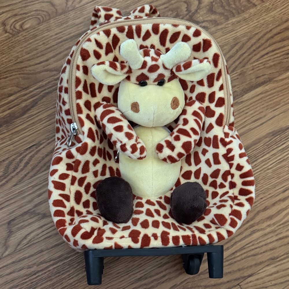 Giraffe Plush Kids Backpack